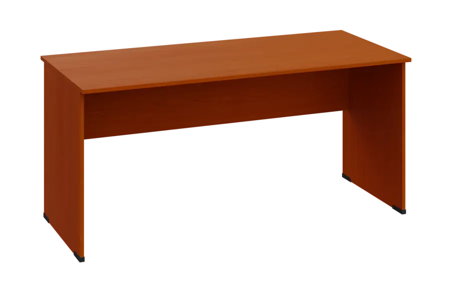 EPL 17 - 16 stůl kancelářský, dřevěná podnož, deska 18 mm, široký 1600 mm, třešeň šumavská